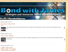 Tablet Screenshot of bondwithjames.com